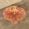 Simulação Phalaenopsis Cabeça de Flor Filme de Impressão 3D Cabeça de Flor Corsage Presente de Acompanhamento Caixa de Presente DIY Decoração de Casamento Flor Falsa
