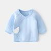 Ropa interior para bebé recién nacido Algodón cálido con aire sin costuras Alas de media espalda para recién nacido Ropa de monje Luna Llena Top para bebé