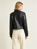 Marca Z, comercio exterior, estilo europeo y americano, ropa de mujer ZA, nueva colección 2026, chaqueta de moda estilo chino con solapa y botones decorativos, hecha de material PU