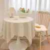 Toalha de Mesa de Algodão e Linho Fresca Nórdica Luxo Leve Sensação de Alta Qualidade Item Popular da Internet Tecido Redondo Quadrado Retangular Multiuso