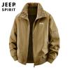 Nova Jaqueta Masculina Casual Solta com Forro de Lã Grossa Quente para Trabalho Outono/Inverno 2025 Gola Reversível #