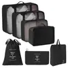 Conjunto de Sacos de Armazenamento para Viagem Transfronteiriça Roupas Roupa Íntima Calças Saco de Embalagem Separado Saco de Armazenamento Roupas Sapatos Bagagem Bolsa de Viagem