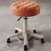 Taburete Giratorio Especializado para Salones de Belleza, Silla de Trabajo de Altura Ajustable con Ruedas, Silla de Manicura, Silla de Barbería, Silla Redonda para Uso Doméstico, Taburete de Bar
