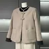 Nuevo Abrigo de Primavera para Mamá de Mediana Edad, Elegante y Versátil, Moderna Blusa Estilo Chanel para Mujer en Primavera y Otoño