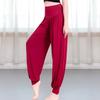 Roupas de dança modal Roupas de prática Top feminino Bloomers Traje de dança latina Roupas de dança moderna Calças de dança de perna larga
