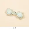Botones de Flor de Rosa de Cristal para Cheongsam Infantil, Botones de Cuello Estilo Chino, Botones Decorativos Tejidos a Mano para Chaleco Hanfu