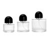 En Stock Empaque de Botella de Vidrio Transparente Botellas Pequeñas de Perfume 30/50/100ml Botellas Reutilizables Gran Capacidad Botellas Vacías con Atomizador