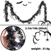 Decoraciones Negras y Moradas de Halloween, Decoraciones para Fiesta del Festival de los Fantasmas, Tiras Coloridas DIY, Decoraciones Colgantes, Murciélagos, Fantasmas, Cintas para Mascotas, Guirnaldas
