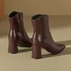 Botas de Cano Curto Apontadas com Zíper Lateral para Mulheres, Nova Moda Outono/Inverno 2026 Botas Finas de Salto Médio-Alto para Mulheres