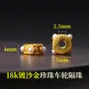 Accesorios de oro de 18k chapado, no se decoloran, color oro arena, accesorios con cuentas, materiales para manualidades, cuentas espaciadoras color oro arena, cuentas para pulseras, accesorios para joyería