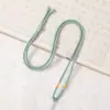 Cordón para collar con colgante de ocho hebras, tejido a mano, ajustable, unisex, cordón para colgar colgantes, accesorio de joyería semiacabado para DIY