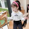 Camisa para Meninas com Coroa e Laço Pequeno, Blusa Top, Novo Estilo Outono 2026, Roupa Infantil de Comércio Exterior, Atacado para Idades 3-8