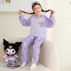 Nuevos Pijamas Infantiles 2025 Niños Franela Estilo Otoño e Invierno Más Terciopelo Engrosado Ropa de Casa para Niños Terciopelo Coral Infantil