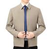 Chaqueta de primavera y otoño para hombre, nueva chaqueta con solapa para padre de mediana edad, cuadros administrativos, fábrica al por mayor
