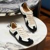Costura Zapatos de Entrenamiento Alemanes Cómodos Para Todo Tipo de Ropa Cuero Plano con Cordones Zapatos de Entrenamiento Alemanes para Hombre Deportes al Aire Libre Casual Zapatos de Forrest Gump