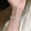 Flor de Calabaza Azul Estilo Chino Nuevo Palacio Chino Retro Esmalte Industria Pesada Pulsera Diseño de Nicho Joyería de Mano Exquisita