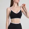 Top cropped esportivo com alças cruzadas color block para absorção de choque, sutiã de yoga, colete top para fitness ao ar livre e yoga