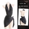 Susurros sin Luna Noche Sexy Body Ajustado con Escote en V Profundo y Falda ceñida a la cadera Espalda descubierta Cuello libre Estilo Spice Girl Ropa Interior Sexy