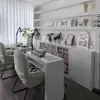 Vitrina para salón de uñas, gabinete de almacenamiento para esmaltes de uñas, gabinete de almacenamiento para esmaltes en gel, gabinete de pared, vitrina de pie, gabinete lateral