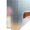 Película Adhesiva Electrostática para Vidrio de Ventana Pegatina de Ventana para el Hogar Película Anti-Mirada Ojo de Gato 3D Pegatina de Vidrio Translúcida Opaca