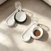 Comedero para gatos, comedero para perros, comedero para mascotas de doble uso, dispensador automático de agua, comedero antideslizante para gatos y perros