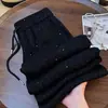Pantalones Brillantes de Cintura Alta Estrellados de Moda para Mujer 2026 Casual de Verano Nuevo Diseño de Nicho Pantalones Casuales de Pierna Recta
