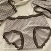 Ropa interior para mujer con estampado de leopardo 7A Antibacteriana Cómoda Transpirable Algodón Cepillado para Mujer Otoño e Invierno Cintura Media Sexy que Cubre la Cadera Bragas para Mujer