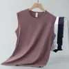 Colete Modal Masculino Gelo Seda Fresco Secagem Rápida Antibacteriano Antiácaro Sem Mangas Camiseta Fitness Esporte Colete Cor Lisa Moletom