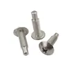 Parafusos de Aço Inoxidável 304/316 com Cabeça Chata Cruzada, Parafusos de Posicionamento com Degrau, Parafusos com Cabeça Cogumelo M2M3M4M5-M8