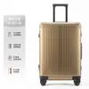 Nuevo Modelo 2026 Maleta de Equipaje de Aleación de Aluminio-Magnesio de 20 pulgadas con Ruedas para Mujeres y Hombres, Maleta de Viaje Engrosada de 24 pulgadas para Estudiantes