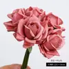 Buquê de Flores Artificiais para Casamento, Toque Realista, Buquê de Rosas Hidratante, Flor de Mão da Noiva para Casamento, Adereço de Fotografia com Flores Artificiais