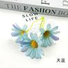 Flor de crisantemo persa de 3 pétalos estilo europeo cabeza de flor material para corona de guirnalda corsage tocado pasador flor adornos pequeños decorativos