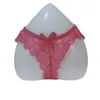 Tanga sexy de encaje europeo y americano para mujer, cintura baja, cadera, lazo, lencería sexy sexy, venta al por mayor, generación
