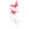 Pegatinas de Tatuaje de Mariposas de Colores al por Mayor Impermeables y de Larga Duración Pegatinas Combinadas de Mariposas Acuarela Soñadoras para Pecho, Cintura y Brazos
