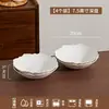 Tigelas e Pratos Domésticos Simples em Cor Sob Esmalte Estilo Francês Retrô, Tigelas de Arroz Cerâmicas, Tigelas de Arroz e Pratos de Louça de Alto Valor
