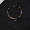 "Memória Arco-Íris" Pulseira Trançada Colorida Estrela Nicho De Aparência Sofisticada Nova Chinoiserie Design Único Pulseira de Contas