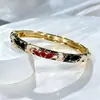 Nuevo Pulsera de Esmalte con Patrón de Onda de Nicho en Esmalte Multicolor Macarrón, Banda Fina Vintage, Venta al por Mayor de Fábrica Transfronteriza