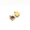 Transfronterizo Nuevo Color Hao Piedra Adorno Colgante Cuentas Hexágono Corazón de Durazno Flor Piedra Cuadrada Adorno Accesorios