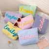 Bolsa de Maquiagem com Logo de Letra Mais Vendida no Etsy Bolsa de Mão de Grande Capacidade Bolsa de Armazenamento Transfronteiriça Bolsa de Higiene Pessoal Portátil