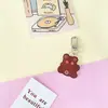 Chaveiro de Urso Coração Girly Japonês e Coreano Celeb da Internet Coelho Desenho Animado Fofo Pingente de Bolsa Pingente de Conjunto de Fones de Ouvido Simples