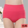 Roupa íntima, Calcinhas de Algodão Femininas de Cintura Alta, Modeladoras Abdominais e Levanta-Bumbum Sem Costura para Jovens, Cor Lisa, Atacado de Fabricantes de Roupa íntima 100% Algodão Feminina
