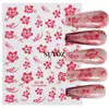 Pegatinas de Arte para Uñas Nuevas Transfronterizas Ins Simples Pequeñas Frescas Flor de Hibisco Roja Pegatinas Adhesivas 3D para Uñas