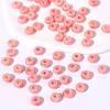 Cuentas espaciadoras de cerámica de ábaco color crema, hechas a mano, para hacer joyas con cuentas, collares, pulseras, pendientes, accesorios de joyería.