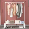 Secador de ropa simple, secador de ropa plegable de un solo poste para interiores, estante de almacenamiento para dormitorio y hogar, perchero