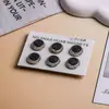 Ropa Versátil Combinada con una Hebilla de Turbante Sencilla, Hebilla para Pañuelo de Cabeza Fija con Goteo de Aceite de Aleación Vintage, Estilo Geométrico Fantasía Negro