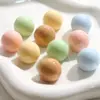 Parche Versátil Estilo Coreano Morandi Color Sólido Lindo Redondo Media Pastilla de 19 mm Piezas para Pendientes DIY Accesorios para el Cabello Pasadores