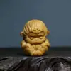 Talla en Madera de Ciprés de Animalitos Lindos, Figura de Oveja Pequeña, Artesanías y Regalos