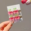 Pasador de Cereza Dulce Pinza de Pato para Acabado de Flequillo Estilo Mori Pinza para Flequillo Linda Pinza para Cabello de Bebé Accesorios para el Cabello