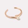 Nuevo Diseño Nicho de Moda Versátil Elegante Multielemento Alambre Metálico Torcido Pulsera de Perlas Joyería de Lujo Ligero