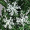 Decoraciones Navideñas Árbol de Navidad Copo de Nieve Colgante 11cm Copo de Nieve de Plástico Decoración para Fiesta de Navidad